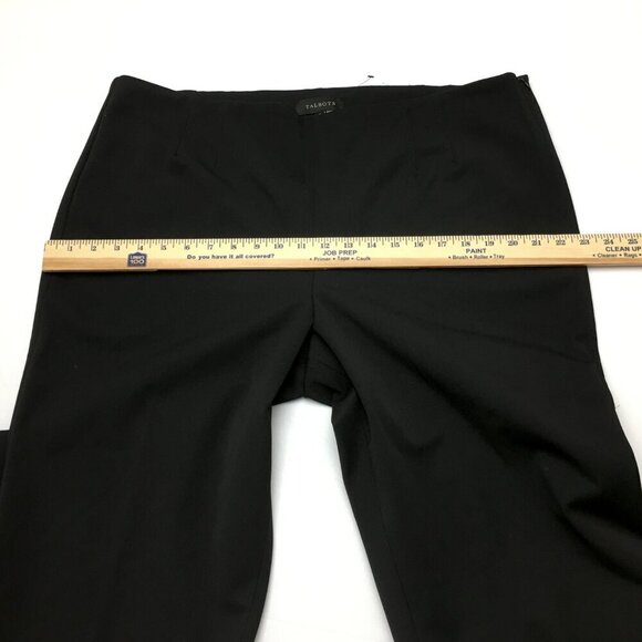 NEW Talbots Women's Black Dress Pants Side Zipper Straight Leg size 18 length 30 - Picture 7 of 10